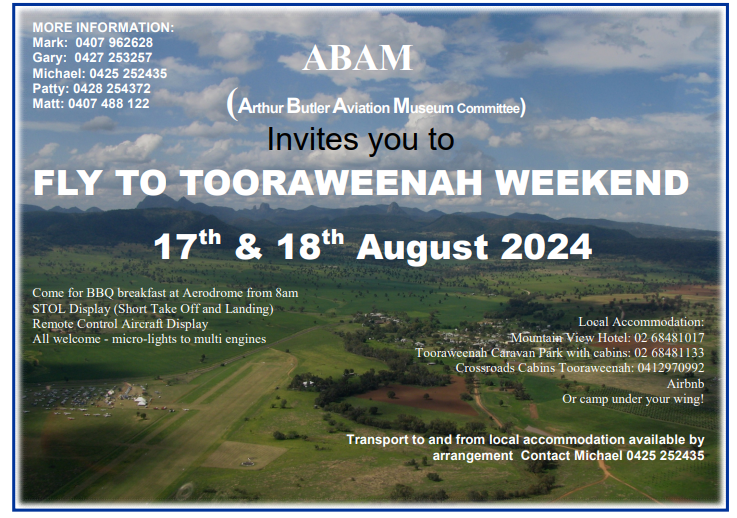 Fly to Tooraweenah Weekend